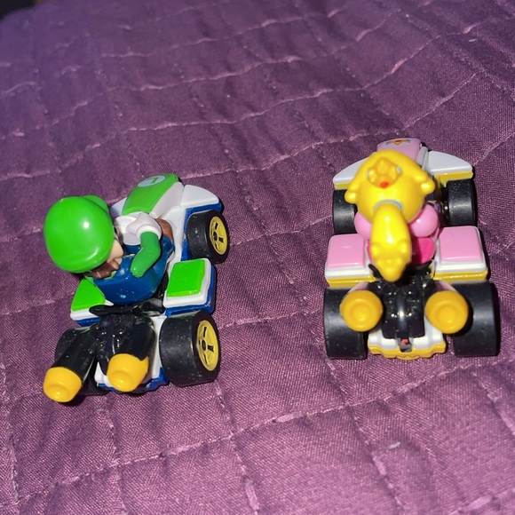 All3 Mario Luigi Princess Peach HOT WHEELS metal Mario kart 2018 Nintendo Matell - Picture 7 of 10